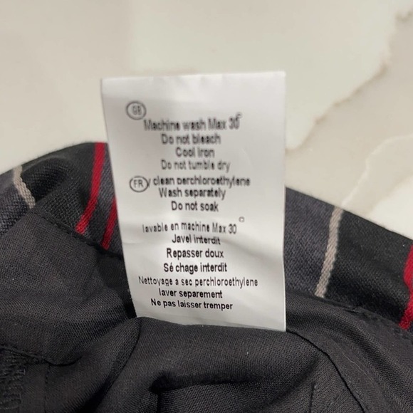 NWT Anthropologie The Korner Stripe High Rise Pleated Waist Pant SZ S - Picture 7 of 7